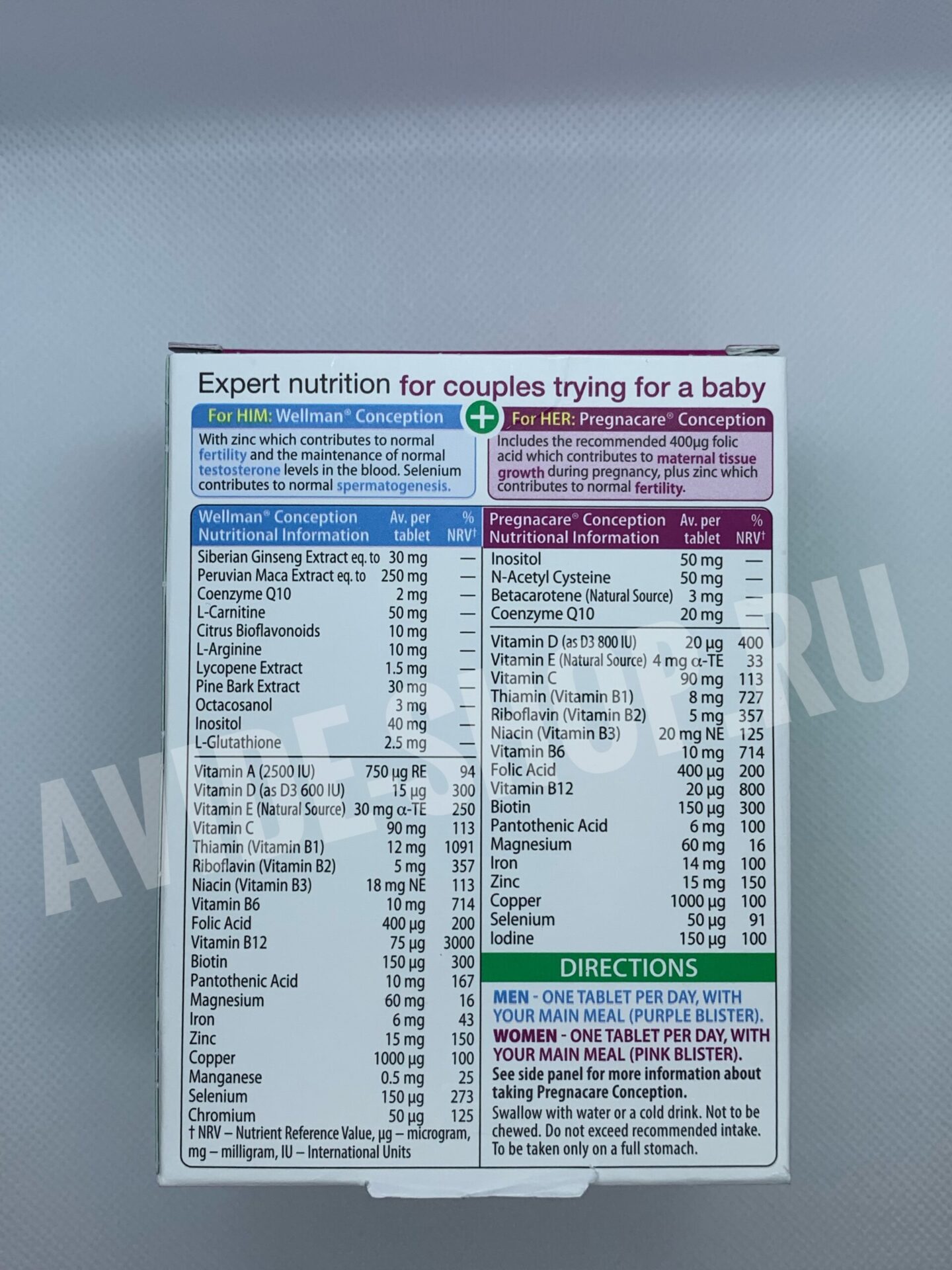 PREGNACARE HIM & HER CONCEPTION (ПРЕГНАКЕА КОМПЛЕКС ДЛЯ НЕГО И ДЛЯ НЕЕ), 60 КАПСУЛ PREGNACARE HIM & HER CONCEPTION (ПРЕГНАКЕА КОМПЛЕКС ДЛЯ НЕГО И ДЛЯ НЕЕ), 60 КАПСУЛ